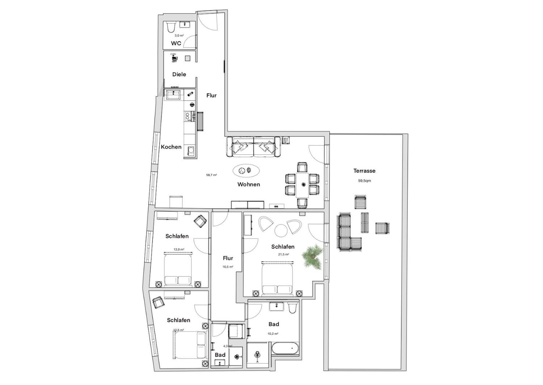 Pineapple Apartments Penthouse Am Zwinger - 162 Qm - 1X Free Parking Dresden Buitenkant foto